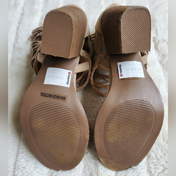 Not Rated Rosella Cream Open Toe Chunky Heels from Buckle - Picture 12 of 13